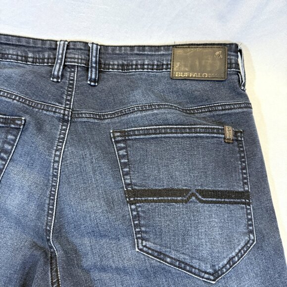 BUFFALO David Bitton Mens AXEL Jeans 36/32 Blue Slim Stretch - Picture 1 of 9